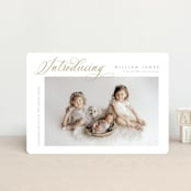 "Inspired Introduction" - Birth Announcements in Wheat by Carolyn MacLaren - Front