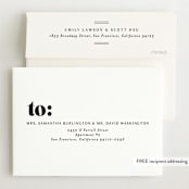 "Bold Name Frame" - Birth Announcements in Ash by Alethea and Ruth - FREE Recipient Addressing