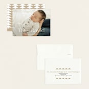 "Stacked Name" - Birth Announcements in Cloud by Alethea and Ruth - Assembled