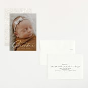 "Sweeping Name" - Birth Announcements in Cloud by Alethea and Ruth - Assembled