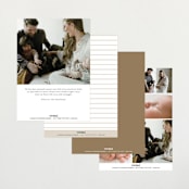 "Modern Grid" - Birth Announcements in Sand by Alexandra Cohn - Back of Card Options