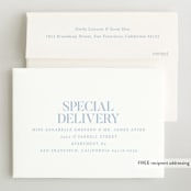 "Type Arch" - Birth Announcements in Bluebird Day by Baumbirdy - FREE Recipient Addressing