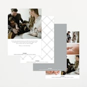 "Linear" - Birth Announcements in Frost by Everett Paper Goods - Back of Card Options