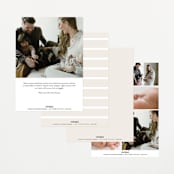 "Classical" - Birth Announcements in Cream by Hooray Creative - Back of Card Options