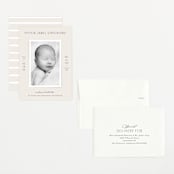 "Classical" - Birth Announcements in Cream by Hooray Creative - Assembled