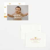 "Fun Hello" - Birth Announcements in Cloud by Jackie Crawford - Assembled