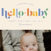 "Hello Sweet baby" - Birth Announcements in Bluebird by Jessica Corliss - Detail