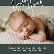 "headline" - Birth Announcements in Hunter by JoAnn Jinks - Detail