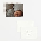 "Complete" - Birth Announcements in Linen by Kasia Labocki - Assembled