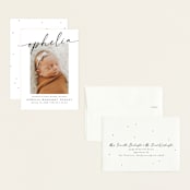 "Signature Name" - Birth Announcements in Coal by Meggy Masters - Assembled
