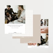 "Exemplary" - Birth Announcements in Cotton by Olivia Raufman - Back of Card Options