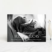 "Little Introduction" - Birth Announcements in Sugar by Pixel and Hank - Front
