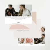 "Artful" - Birth Announcements in Sherbet by Pixel and Hank - Back of Card Options