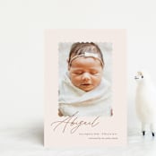 "Dainty" - Birth Announcements in Flower by Pixel and Hank - Front
