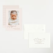 "Dainty" - Birth Announcements in Flower by Pixel and Hank - Assembled