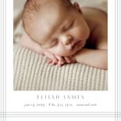 "Soft plaid" - Birth Announcements in Cement by Stacey Meacham - Detail