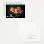 "Scripted" - Birth Announcements in Snow by Sara Hicks Malone - Assembled