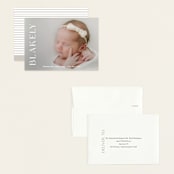 "Close Up" - Birth Announcements in Cotton by Angela Thompson - Assembled