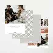 "Little Introduction" - Birth Announcements in Stone by Pixel and Hank - Back of Card Options