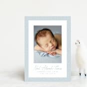"Corduroy" - Birth Announcements in Sky by Lea Delaveris - Front