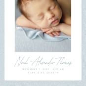 "Corduroy" - Birth Announcements in Sky by Lea Delaveris - Detail