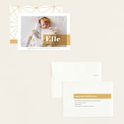 "Magazine Block" - Birth Announcements in Marigold by Maria Hilas-Louie - Assembled