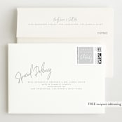 "Bundle" - Birth Announcements in Cloud by Owl and Toad - FREE Recipient Addressing