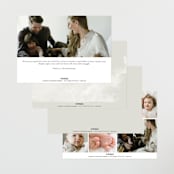 "Photo Stack" - Birth Announcements in Boho Neutral by Ana Sharpe - Back of Card Options