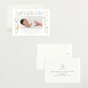 "Baby Garden" - Birth Announcements in Sky by Eve Schultz - Assembled