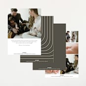 "Simple Photo" - Birth Announcements in Almond by Brianne Larsen - Back of Card Options