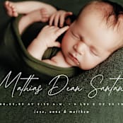 "Simplest Script" - Birth Announcements in Clay by Erica Krystek - Detail
