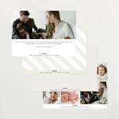 "Petite Introduction" - Birth Announcements in Cream by Jessica Williams - Back of Card Options