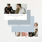 "Favorite Things" - Birth Announcements in Jade by That Girl Press - Back of Card Options