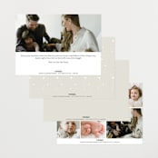 "Swoop" - Birth Announcements in Cloud by Jackie Crawford - Back of Card Options