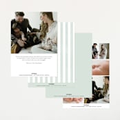 "Story" - Birth Announcements in Sea Salt by Pixel and Hank - Back of Card Options