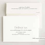 "Perfection" - Birth Announcements in Snow by Pixel and Hank - FREE Recipient Addressing