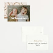 "Dynamic Duo" - Birth Announcements in Cotton by Corinne Malesic - Assembled