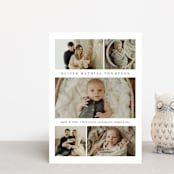 "Too Cute" - Birth Announcements in Cloud by Heather Schertzer - Front