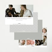 "The simplest" - Birth Announcements in Salt by Lea Delaveris - Back of Card Options