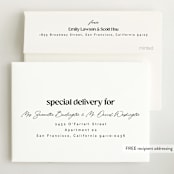 "The simplest" - Birth Announcements in Salt by Lea Delaveris - FREE Recipient Addressing