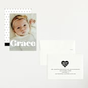 "name" - Birth Announcements in Pearl by Lori Wemple - Assembled
