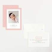 "Sweet scallop" - Birth Announcements in Rose by Robert and Stella - Assembled