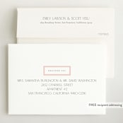 "Sweet scallop" - Birth Announcements in Rose by Robert and Stella - FREE Recipient Addressing