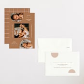 "Moderne Duo" - Birth Announcements in Rust by Lauren Chism - Assembled