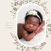 "Wildflower" - Birth Announcements in Eggshell by Itsy Belle Studio - Detail
