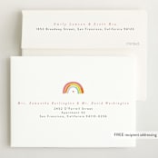 "Our Little Rainbow" - Birth Announcements in Bright by Pixel and Hank - FREE Recipient Addressing