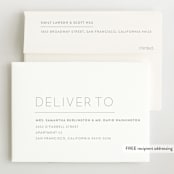 "simply ours" - Birth Announcements in Powder by Sara Hicks Malone - FREE Recipient Addressing