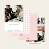 "Cotton Candy" - Birth Announcements in Blush by Lauren Chism - Back of Card Options