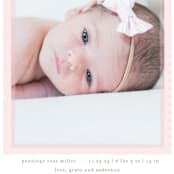 "Cotton Candy" - Birth Announcements in Blush by Lauren Chism - Detail