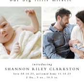 "Big little miracle" - Birth Announcements in Puddle by Lea Delaveris - Detail